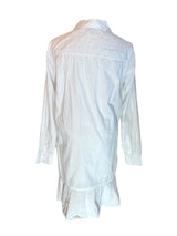 Draper James Womens Preloved White Ruffle Shirt Dress Size 6*