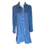 Draper James Vintage Chambray Collared Shirt Dress Size 6*