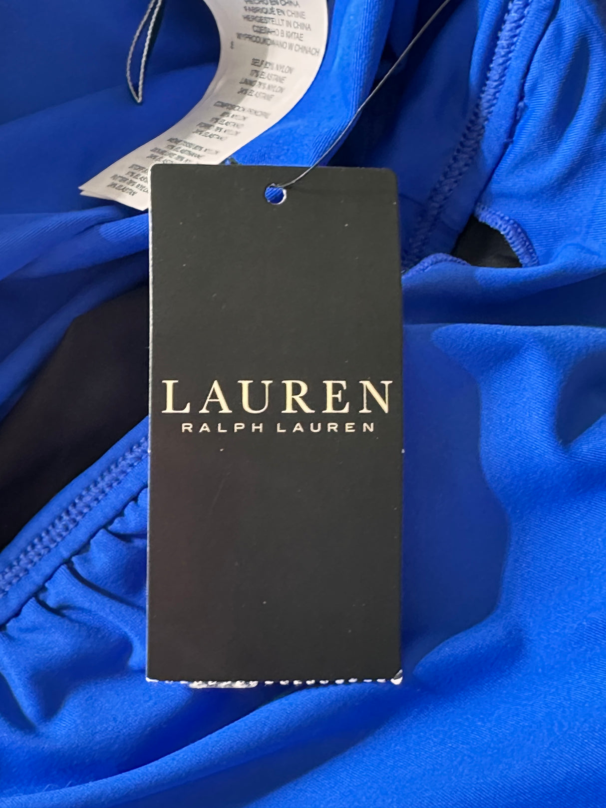 Lauren Ralph Lauren Royal Blum Womens One Piece Swim Suit Size 8 New