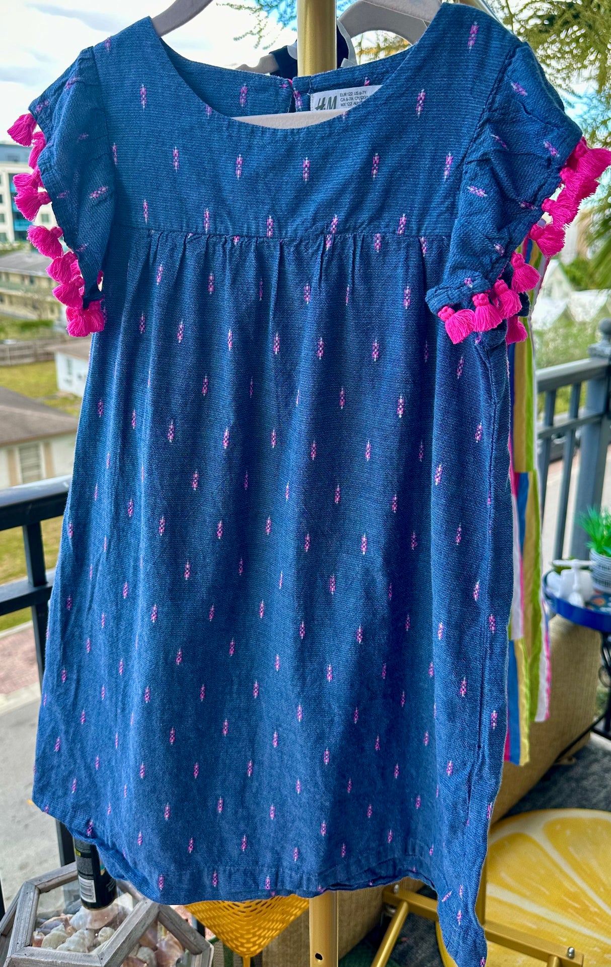 H&M Chambray Boho Youth Girls Dress