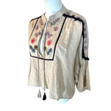 Raga Itzel Spilt Front Womens Boho Top Floor Sample Size Small