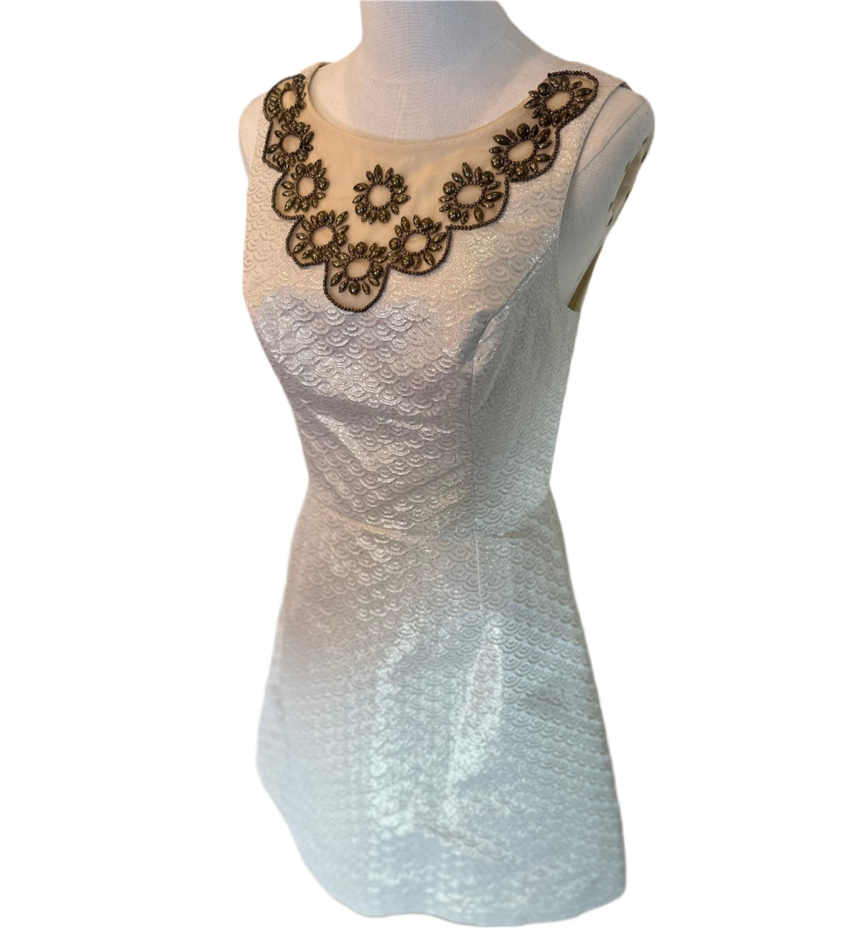 Lilly Pulitzer Wythe Cameo Metallic Preloved Dress Size 2*