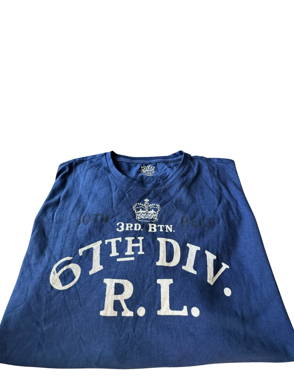 R.L. Polo 6th Division Mens Boca Blue Tee