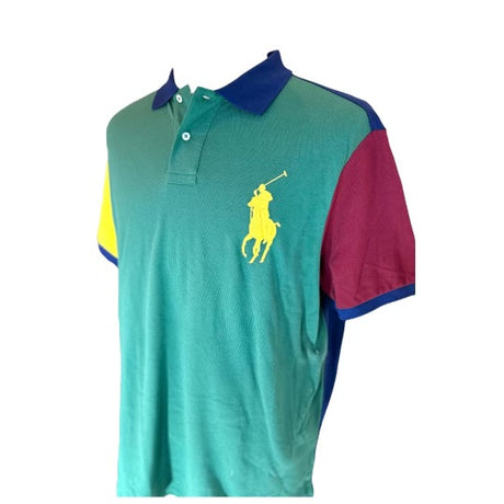 Polo Ralph Lauren Custom SlimFit Color Block Vintage Polo Big Pony XL*