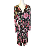 Draper James RSVP Floral Belted Tiered Dress Size XL