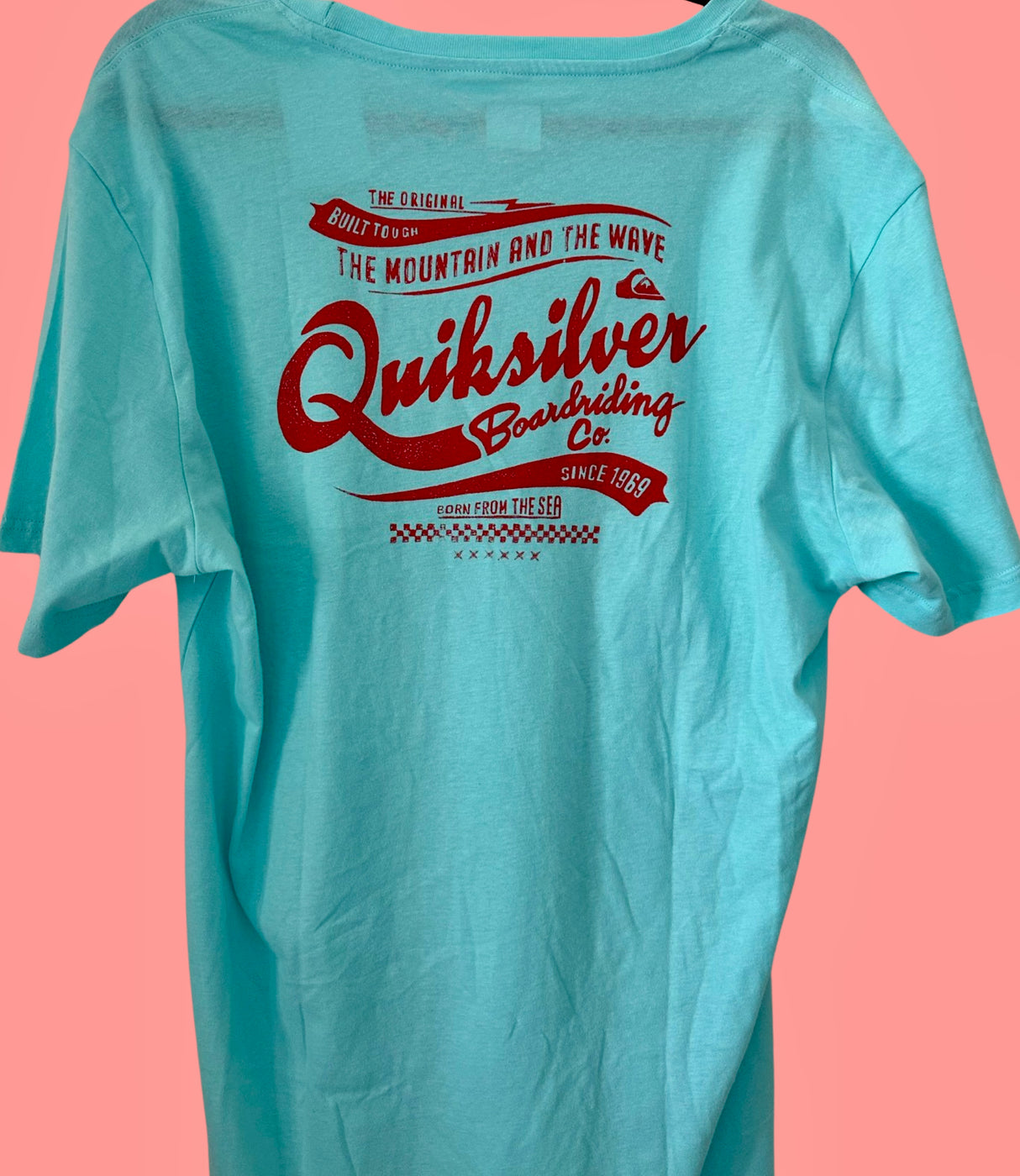 Quicksilver Boarding Co." Born From the Sea" Mens Tee