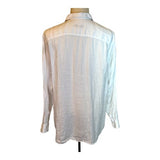 Tasso Elba White 100% Linen Mens Preloved Shirt*