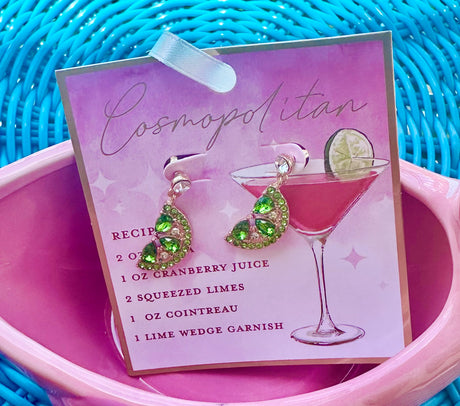 Beach Club Drink Specials Earrings