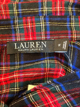 LAUREN Ralph Lauren Plaid Flannel Ballet Sleep Shirt Size 1X