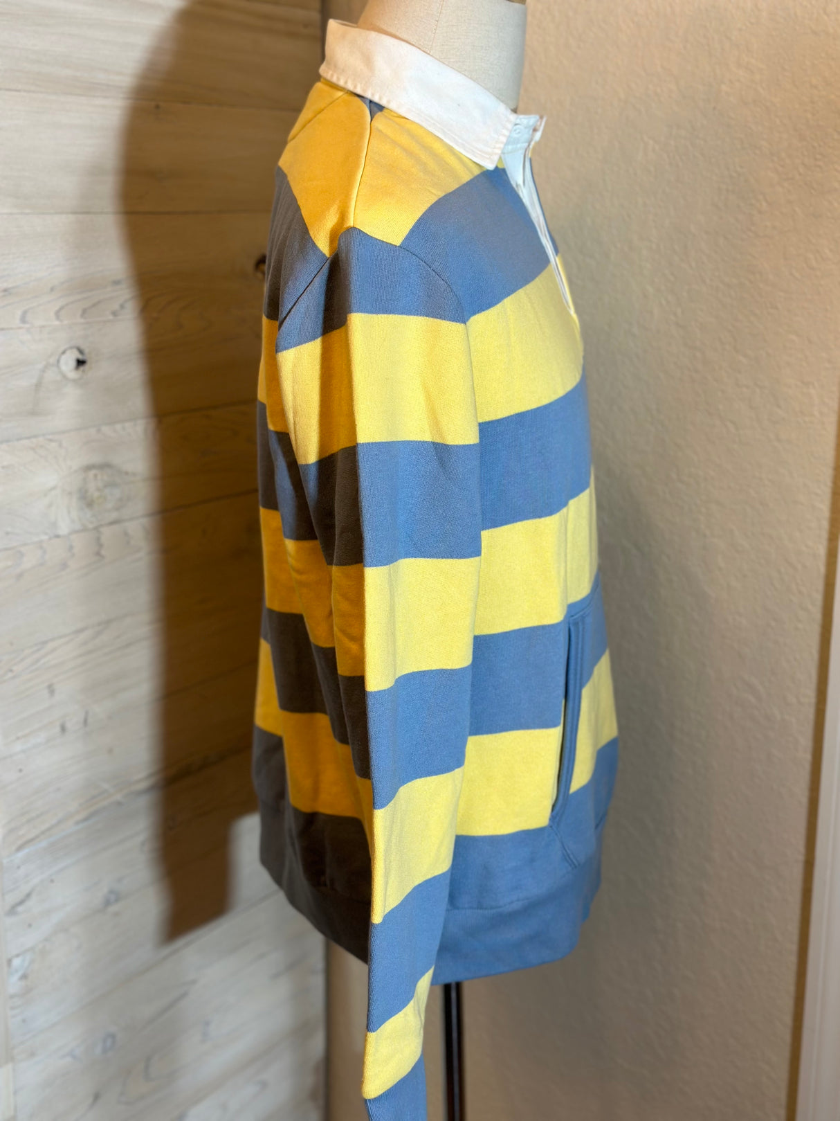 Polo Ralph Lauren The Iconic Striped Rugby Front Pocket Size Mediium