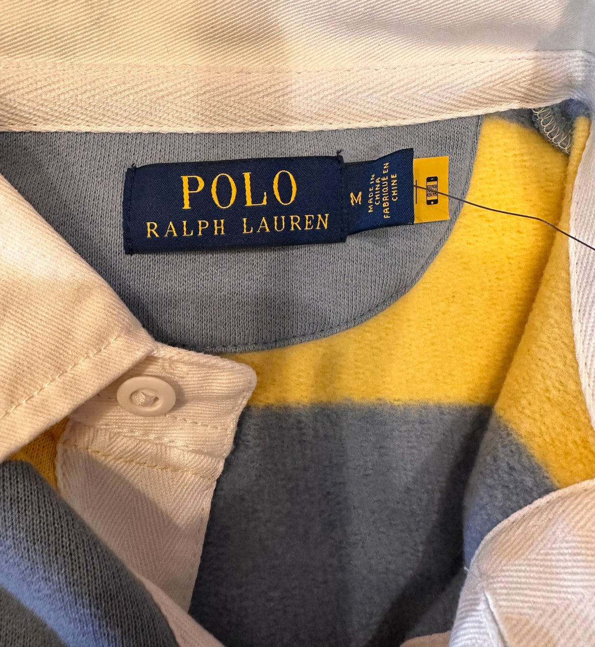 Polo Ralph Lauren The Iconic Striped Rugby Front Pocket Size Mediium