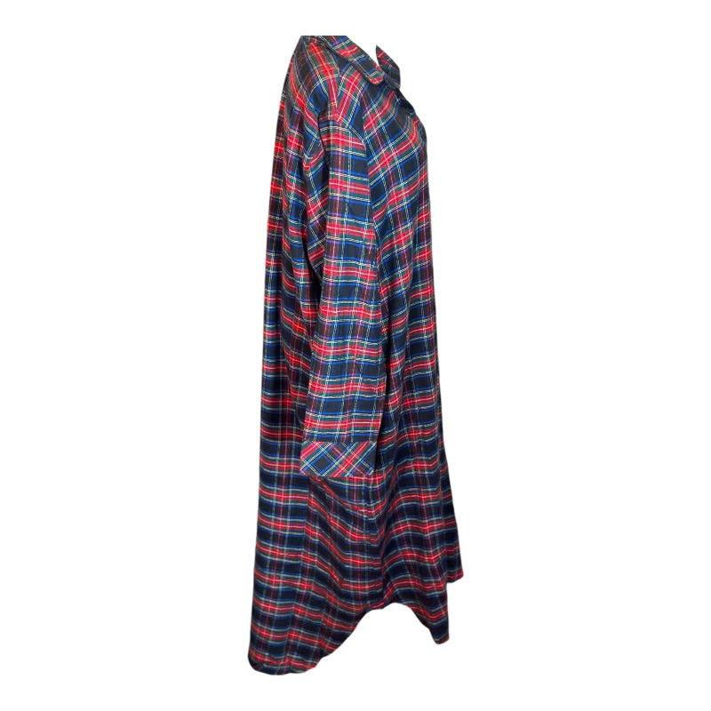 LAUREN Ralph Lauren Plaid Flannel Ballet Sleep Shirt Size 1X