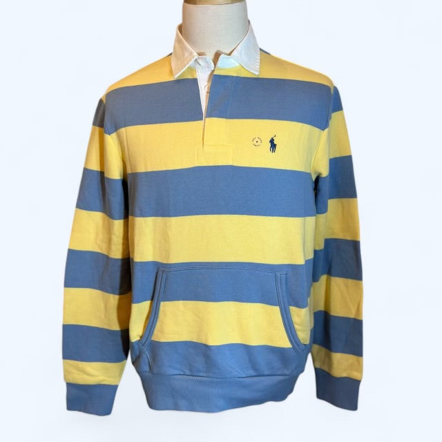 Polo Ralph Lauren The Iconic Striped Rugby Front Pocket Size Mediium