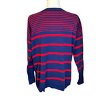 Vineyard Vines Blue Red Striped Womens Crewneck Preloved Sweater*