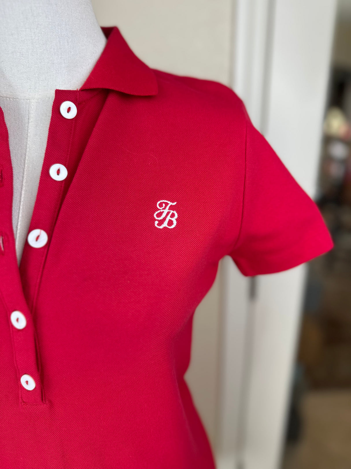 Tommy Bahama Crimson Red Collared Dress Size Small New