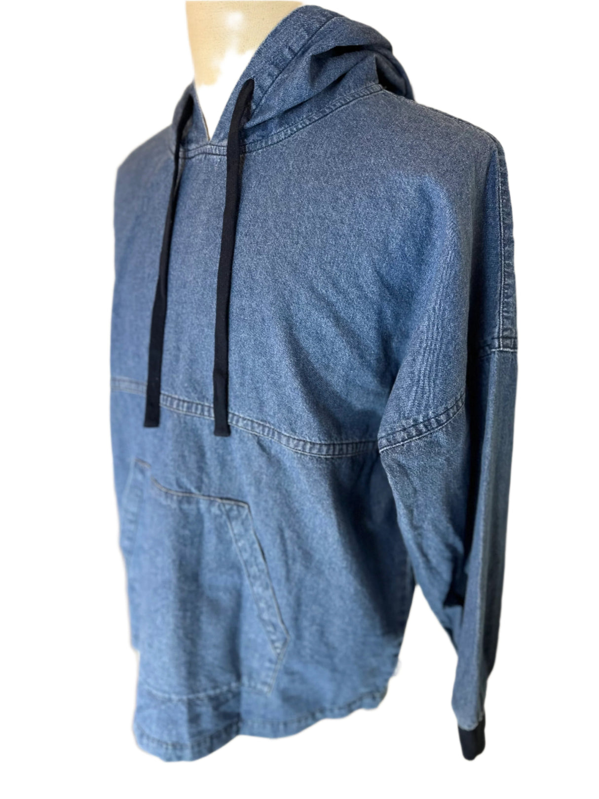 Spirit Jersey Chambray Denim Oversized Unisex Hoodie