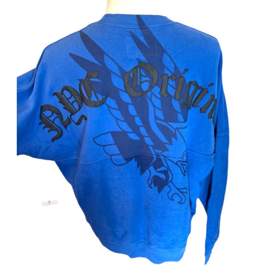 Spirit Jersey Blue Concrete Jungle 100% Cotton Unisex Oversized Sweatshirt