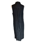 Tommy Bahama 100% Linen Womens Sleeveless Black Preloved Dress Medium*