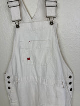 Dickies Relaxed Fit Bib Painters Overalls Natural White Womens Vintage Size Large New