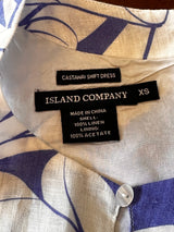 Island Company 100% Linen Castaway Shift Preloved Dress Size XS