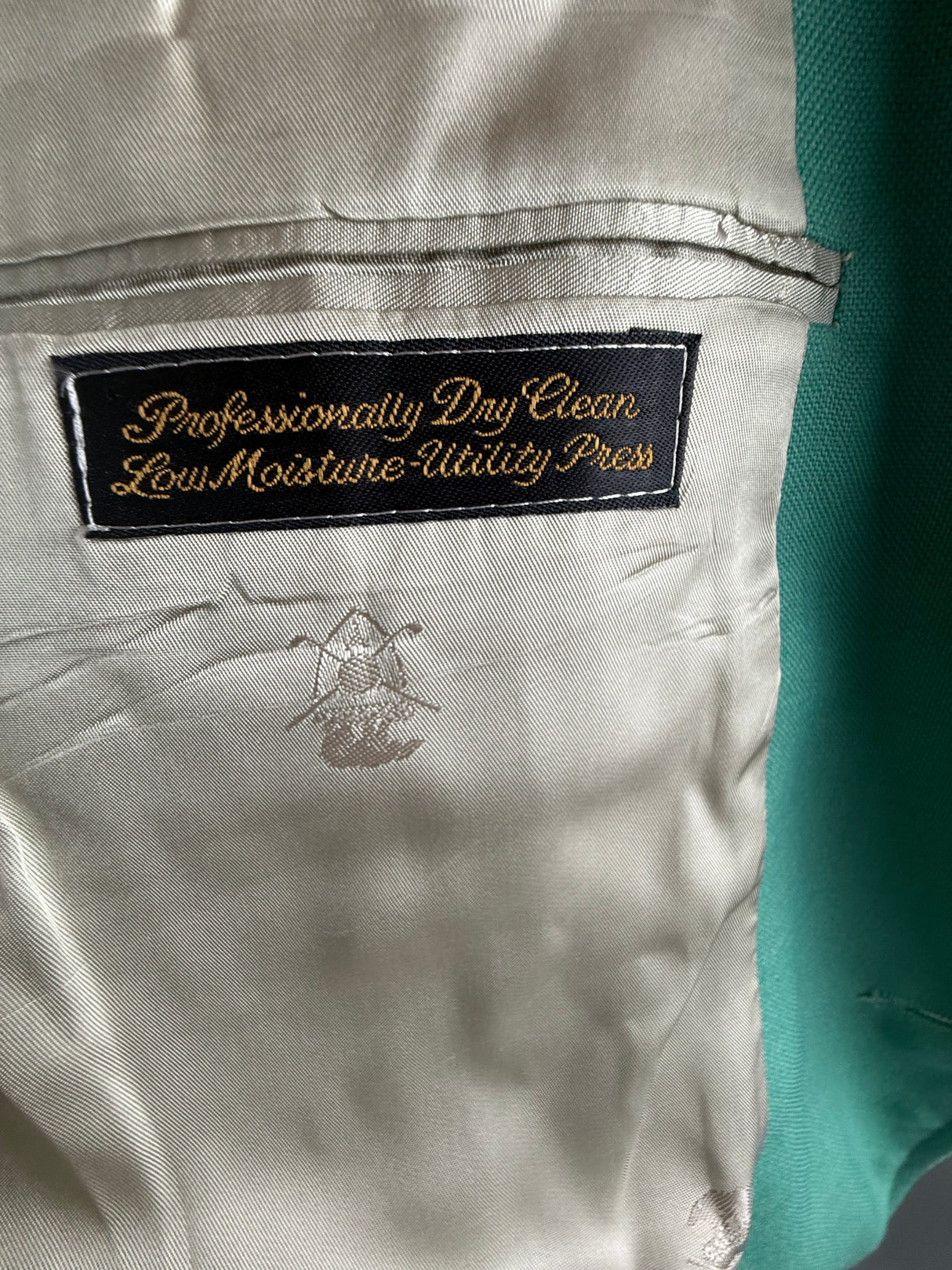 Hart Schaffner Marx Jack Nicklaus Masters VINTAGE Light Green Blazer46R*