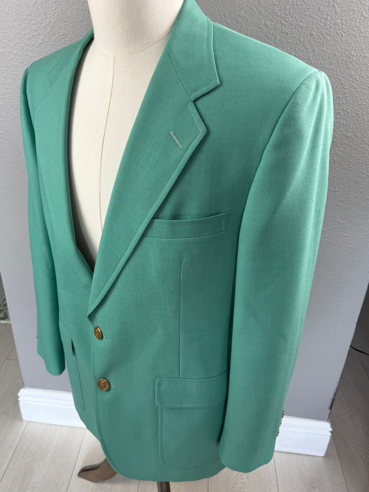 Hart Schaffner Marx Jack Nicklaus Masters VINTAGE Light Green Blazer46R*