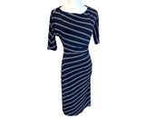 Lauren Ralph Lauren Navy Striped Preloved Shirt Dress Size 2*