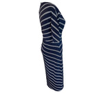 Lauren Ralph Lauren Navy Striped Preloved Shirt Dress Size 2*