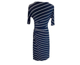 Lauren Ralph Lauren Navy Striped Preloved Shirt Dress Size 2*