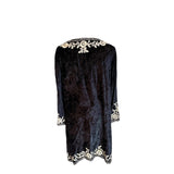 Soft Surroundings Black Embroidered Womens Preloved Tunic Size Large*