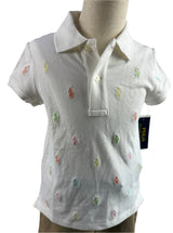 Polo Ralph Lauren Mulit Color All Over Pony Logo Youth Girls Size 6X