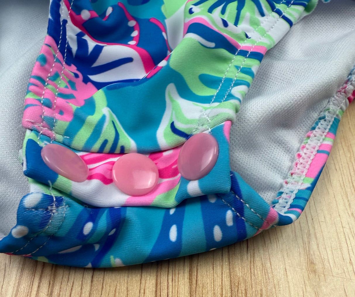 Tommy Bahama Surf Long Sleeve Toddler Girls Preloved Swim Suit 12 mos*