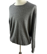 J. Crew 100% Cashmere Grey Vintage Crew Neck Mens Sweater Size XXLarge*