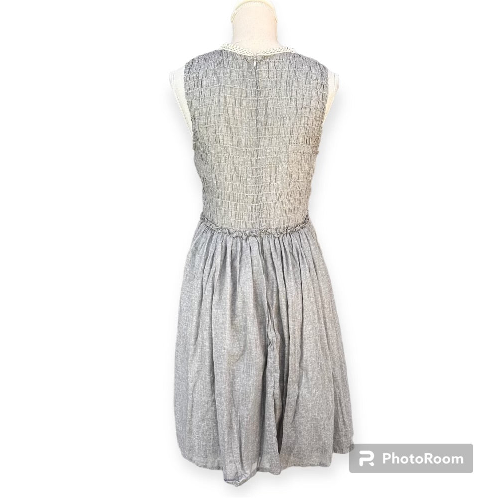 Ryu Creme and Grey Lace Womens Dress