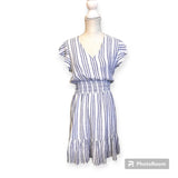 Rails Pre-Loved Coastal Blue Striped Womens Dress