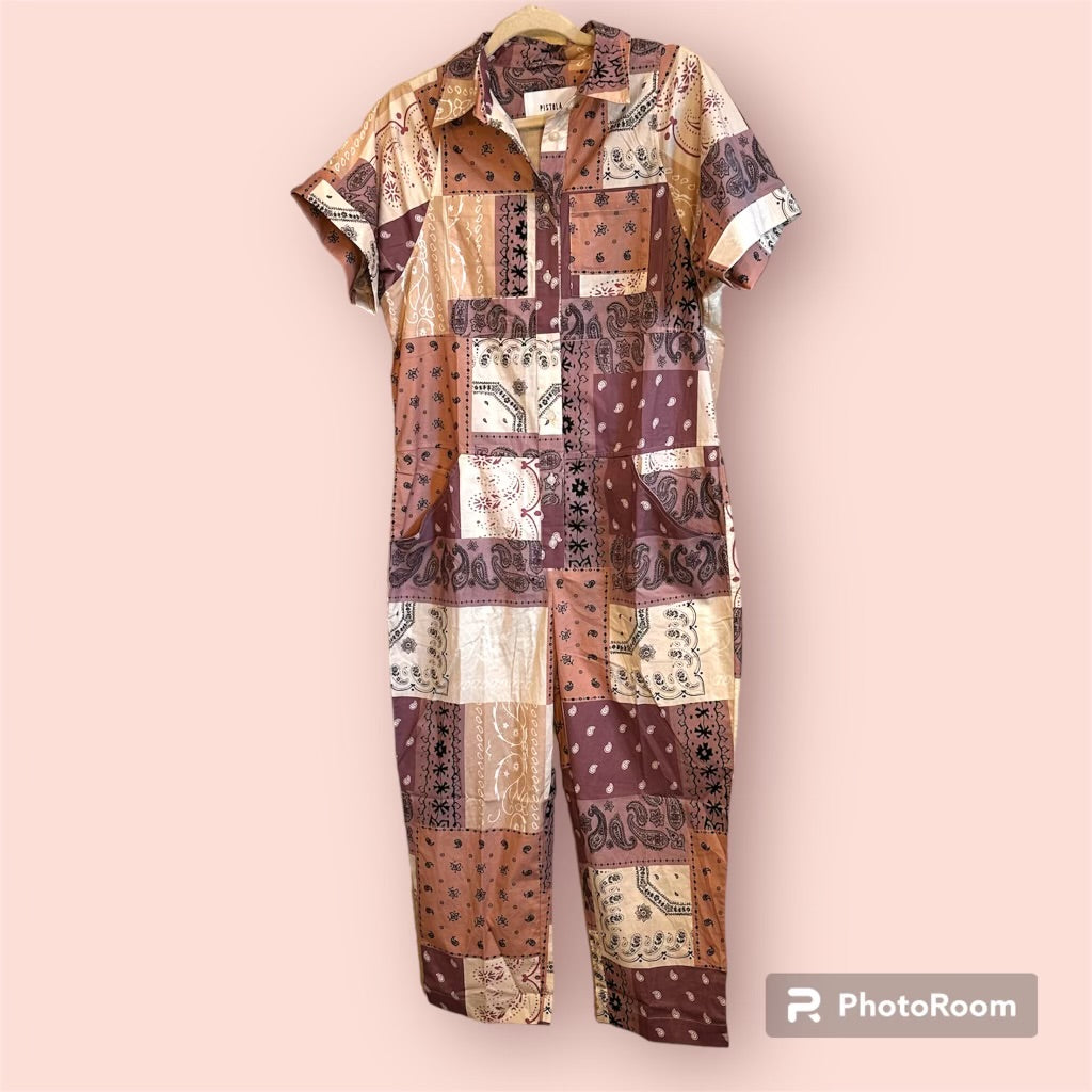 Pistola Paisley Patchwork Womens Jumpsuit