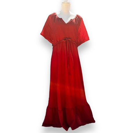 Bloomchic Patriotic Red Womens Maxi Dress