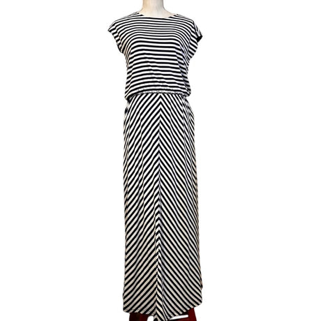 Joules Nautical Navy Striped Womens Maxi Dress