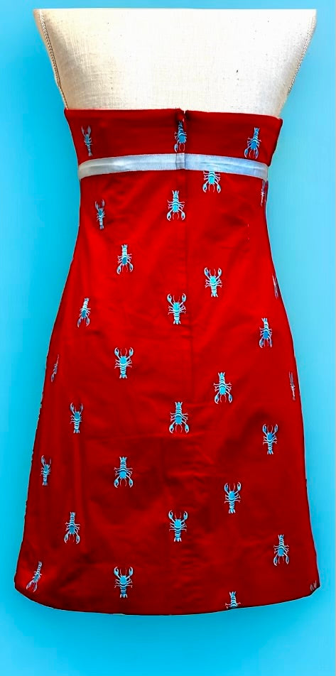 Lily Pulitzer Casco Bay Lobsters Womens Vintage Dress