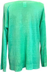 Lily Pulitzer Where the Green Grass Grows Linen Sweater