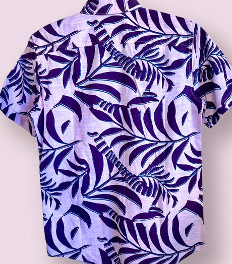 Penguin Purple Palms Mens Shirt