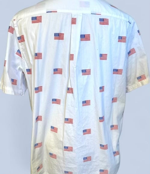 Mad Engine Flag All Over Vintage Mens Shirt*