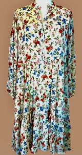 Olivaceous Florida Floral Mid Dress