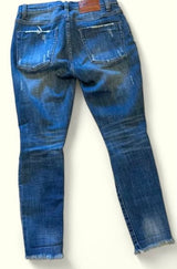 One Teaspoon Medium Denim Wash Distressed Womens Jeans