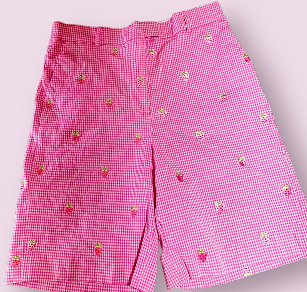 Lily Pulitzer Strawberry Fields Vintage Shorts*