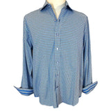 Robert Graham Houndstooth Mens Preloved Shirt Size XL*