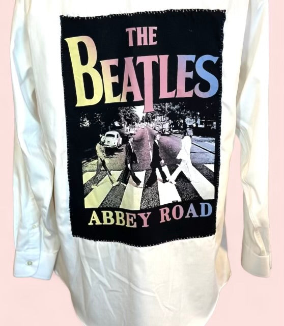 2Sistahs Take2 The Beatles Abbey Road Oversized Unisex Logo Shirt*