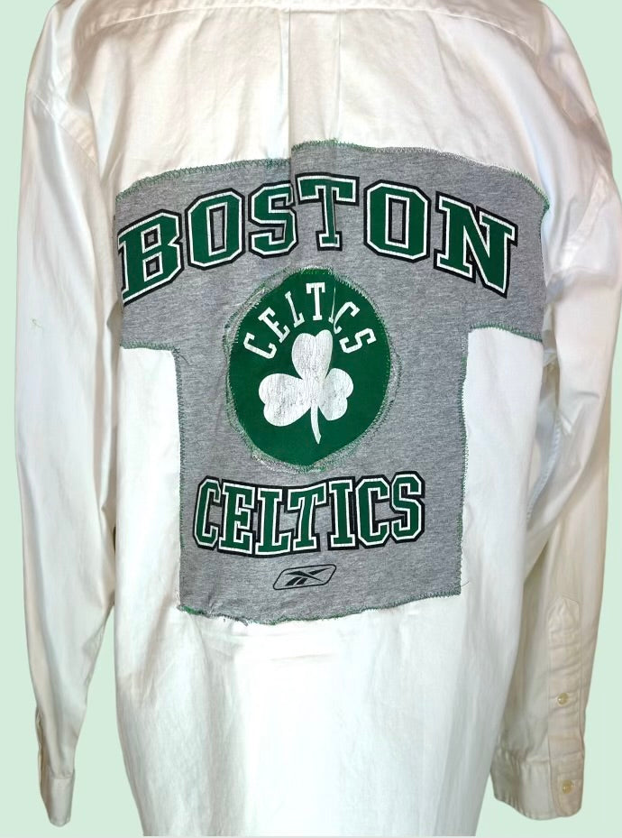 2Sistahs Take2 Oversized Boston Celtics Logo Unisex Shirt*