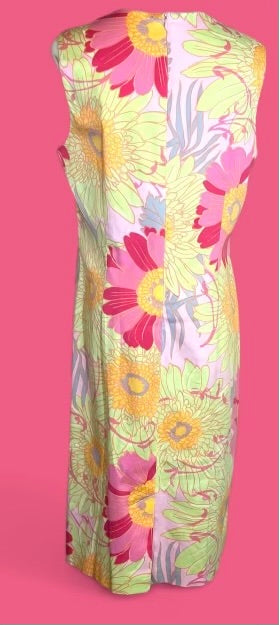 Talbots 70's Inspired Yellow Floral Vintage Dress*