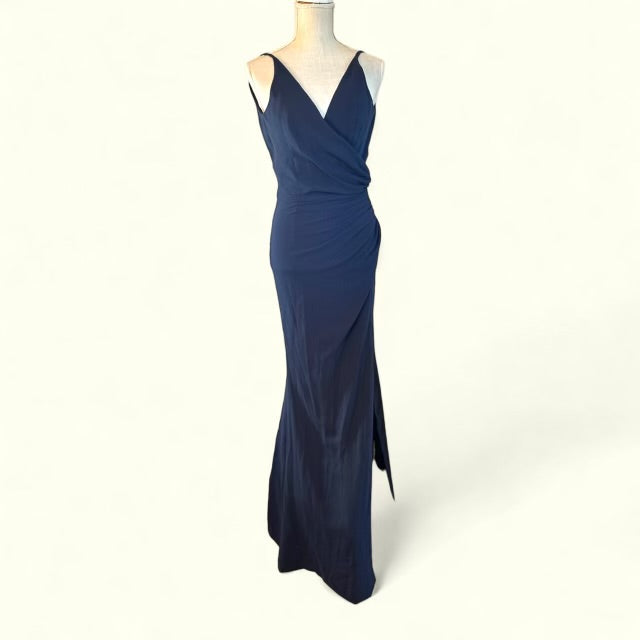 Dress the Population Jordan Navy Side Slit Evening Dress Size 2